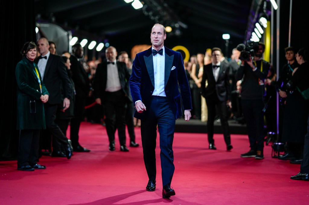 Prince William attended the 2024 BAFTAs alone. Getty Images for BAFTA