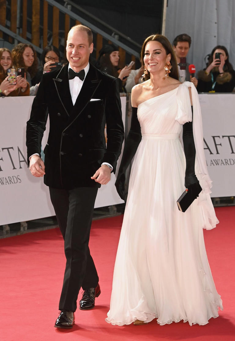 Prince William and Kate Middleton at the BAFTAs in February 2023. Dave J Hogan/Getty Images