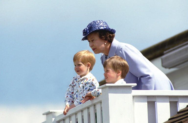 "Gary" is seen with a young Prince William and Prince Harry in 1987. (Image credit: Getty Images)