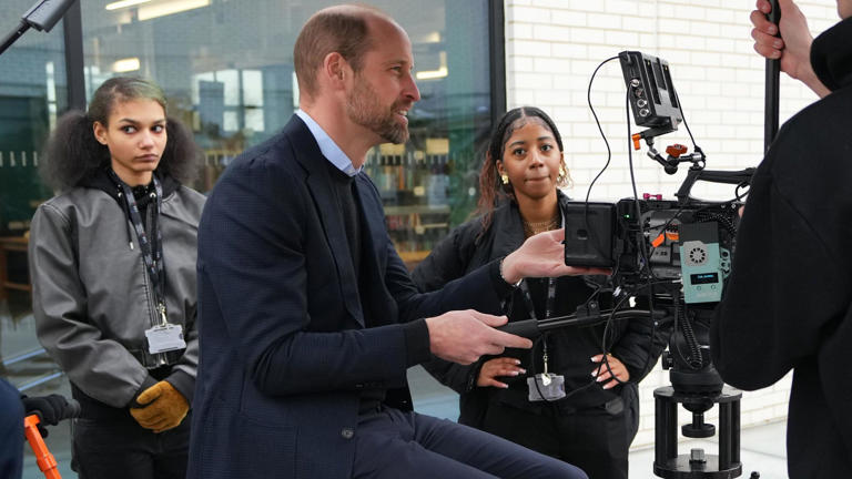 Prince William was behind the camera for once rather than in front of it