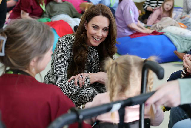 Richard Pohle - WPA Pool/Getty Kate Middleton at Ty Hafan in Sully, Wales on Jan. 30, 2025.