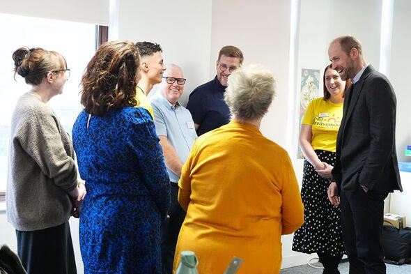 The Prince of Wales meets the Child Bereavement UK funding team 