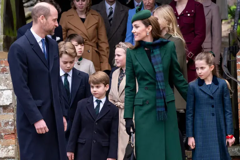 Prince William, Prince George, Prince Louis, Kate Middleton, and Princess Charlotte | Mark Cuthbert/UK Press via Getty Images