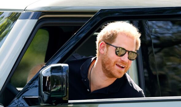 Prince Harry driving