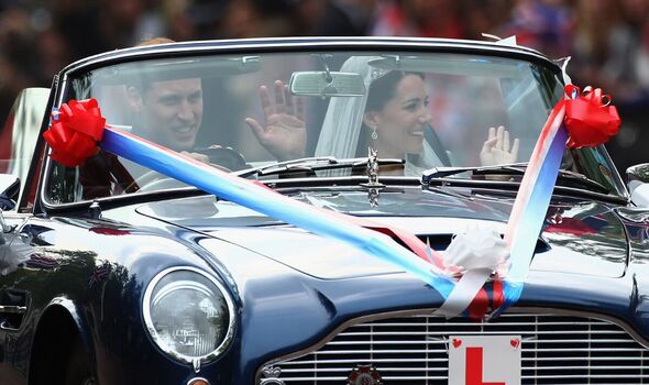 Prince William famously drove on his wedding day