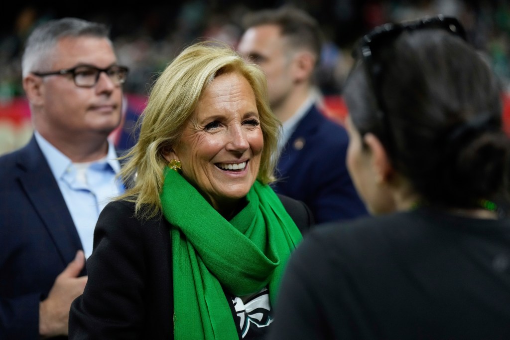 Jill Biden attends Superbowl LIX