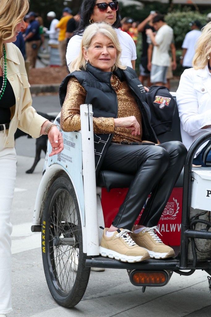 Martha Stewart arrives at Superbowl LIX