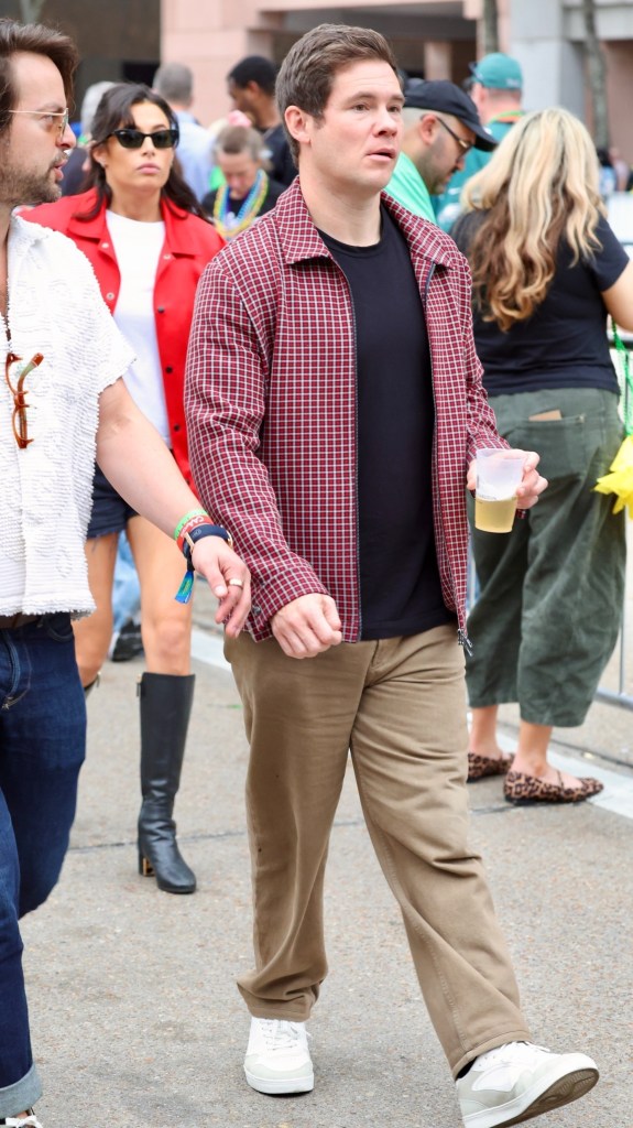 Adam Devine attends Superbowl LIX