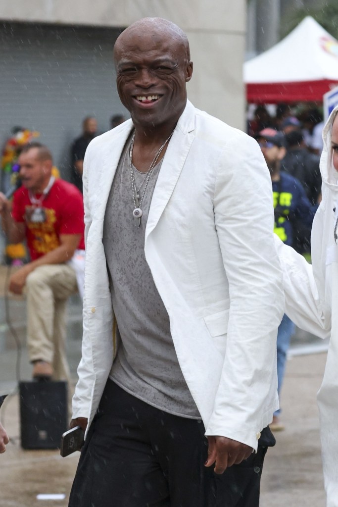 Seal attends Superbowl LIX