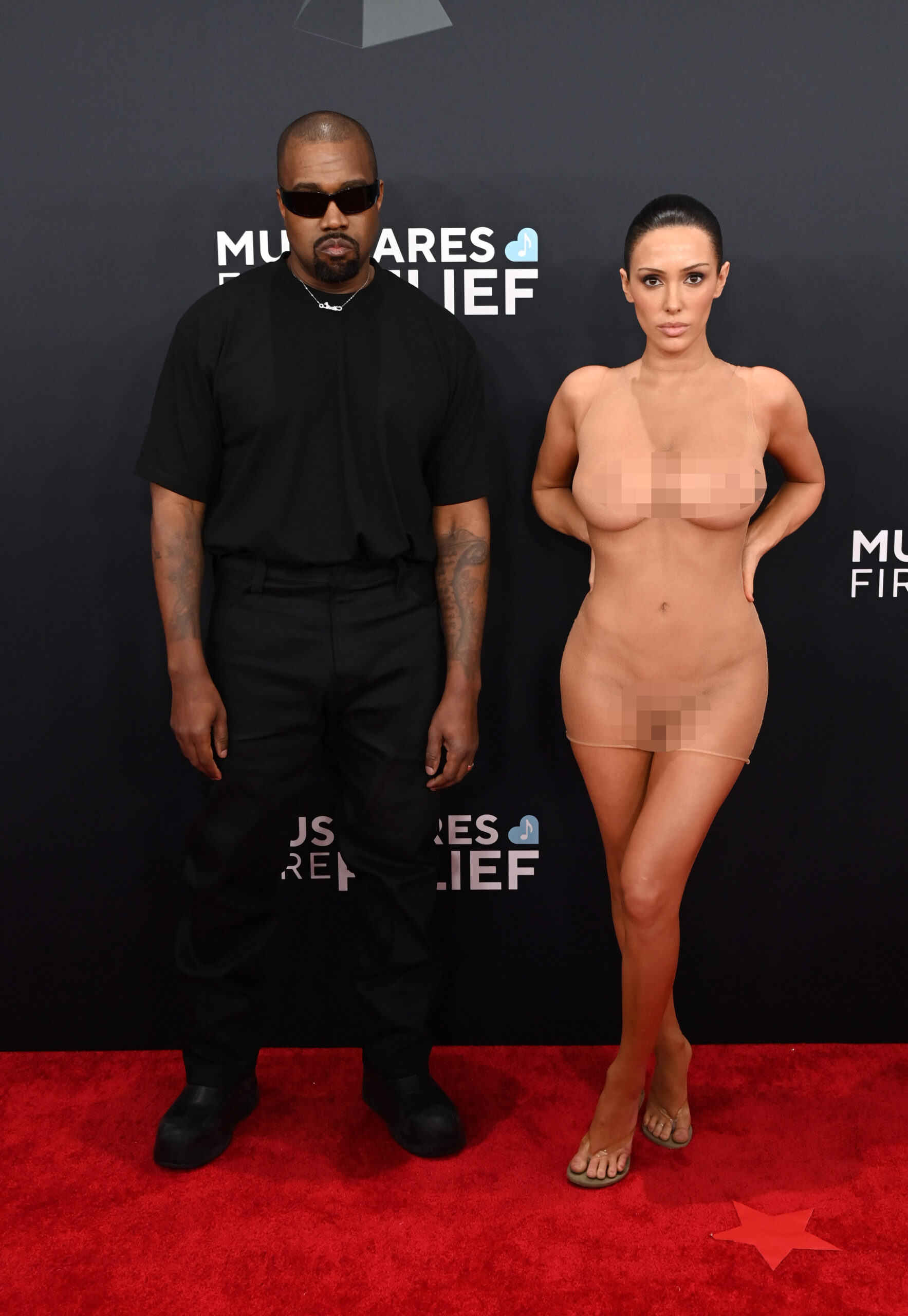 Kanye West and Bianca Censori