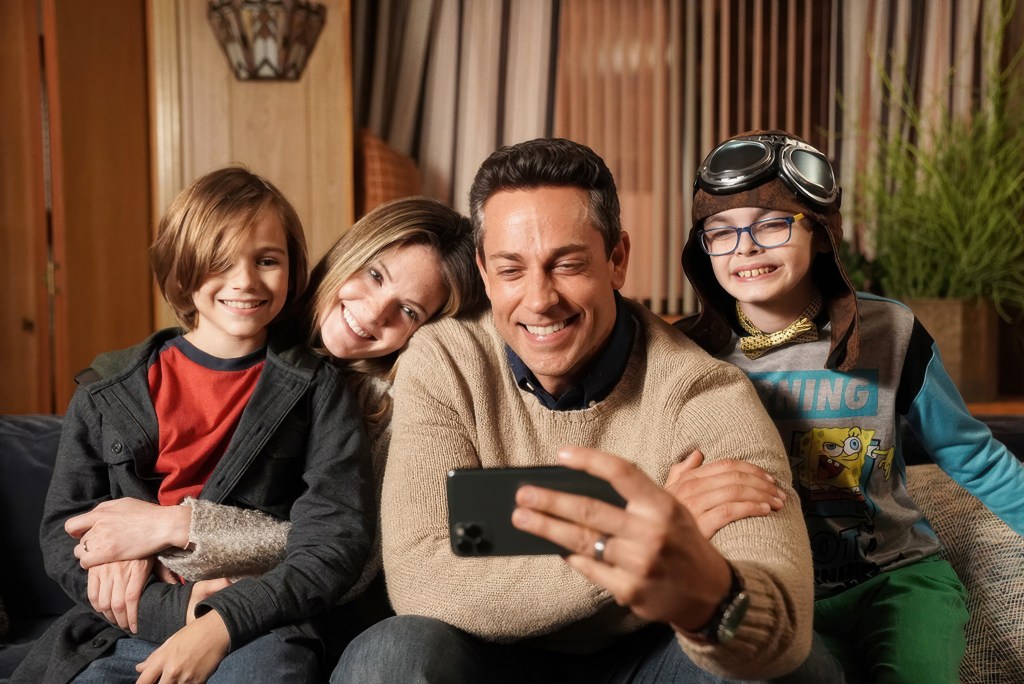 Zachary Levi and Meghann Fahy in "The Unbreakable Boy."