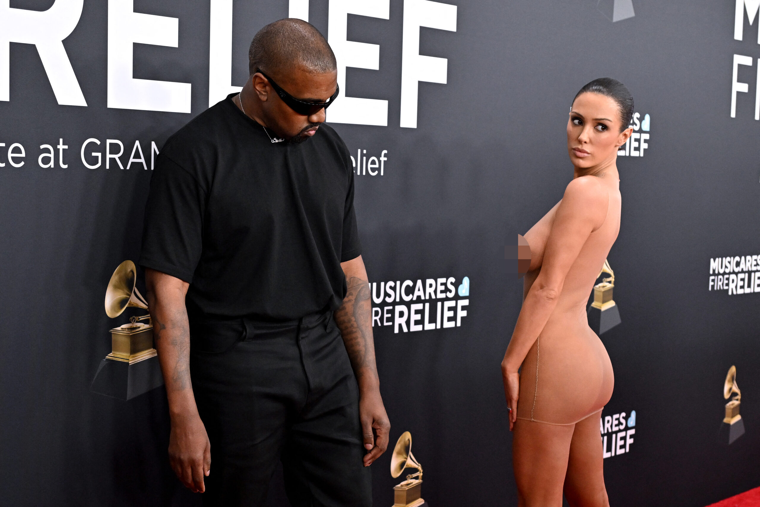 Kanye West and Bianca Censori