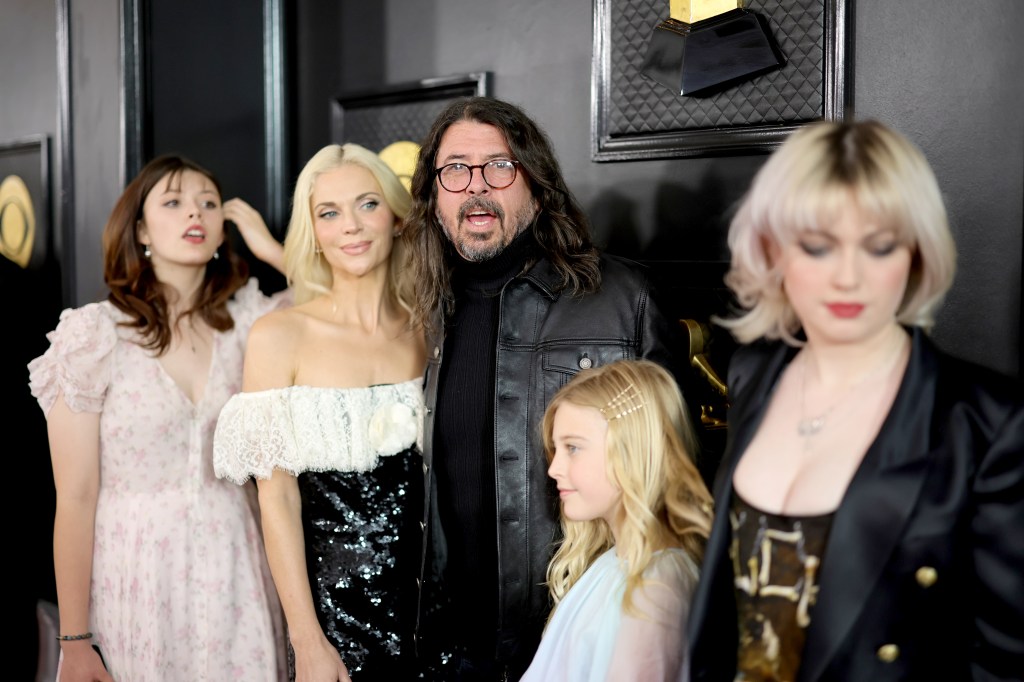 Dave Grohl and Jordyn Blum and family