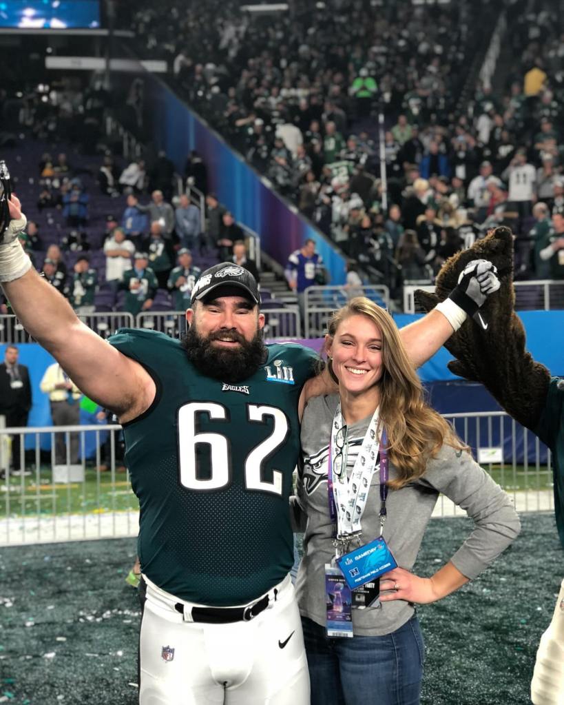 Jason Kelce and Kylie Kelce via Instagram