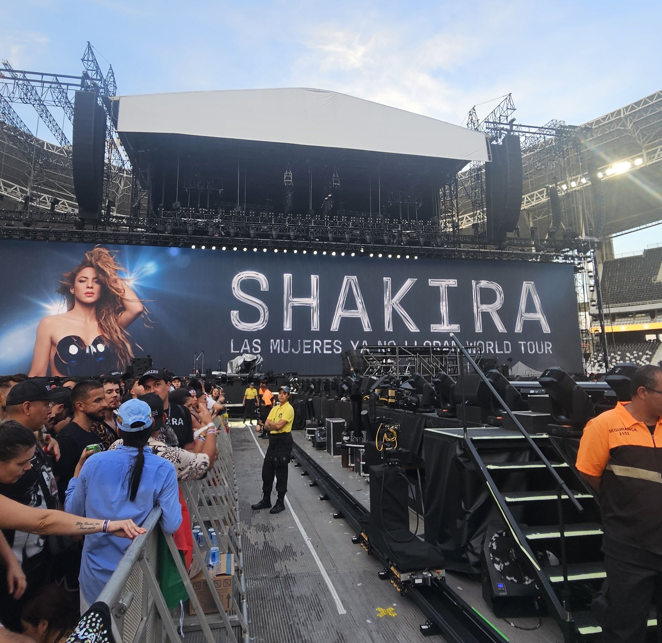 Shakira's tour in Brazil.