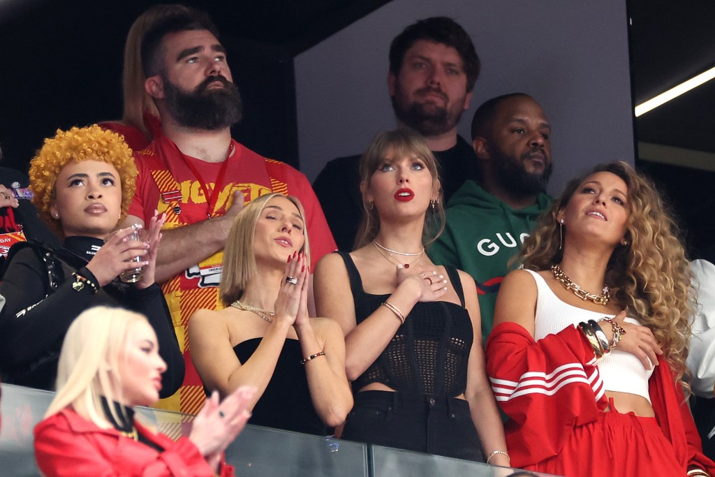 Taylor Swift, Ice Spice, NFL player Jason Kelce, Blake Lively