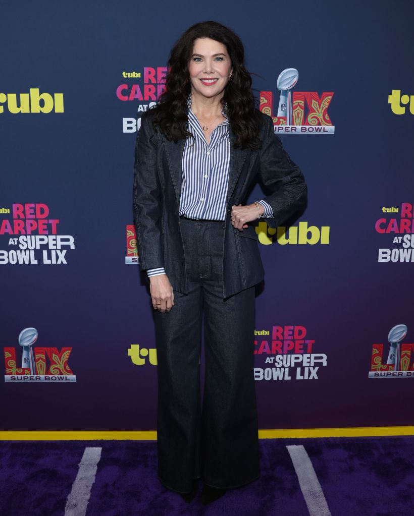 Lauren Graham attends Superbowl LIX