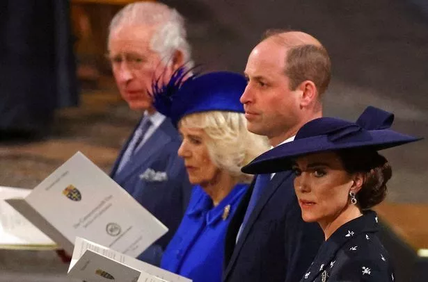 Kate with Prince William, Queen Camilla and King Charles at the last Commonwealth Day service she attended