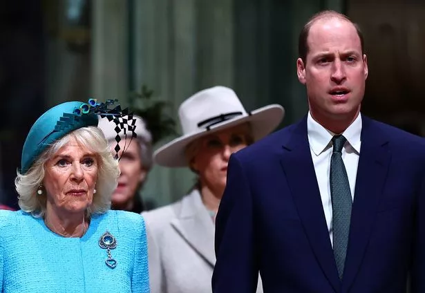 Camilla and William led the service last year with Kate and the King not attending